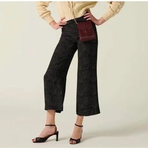 Rouje Black Patterned Trousers